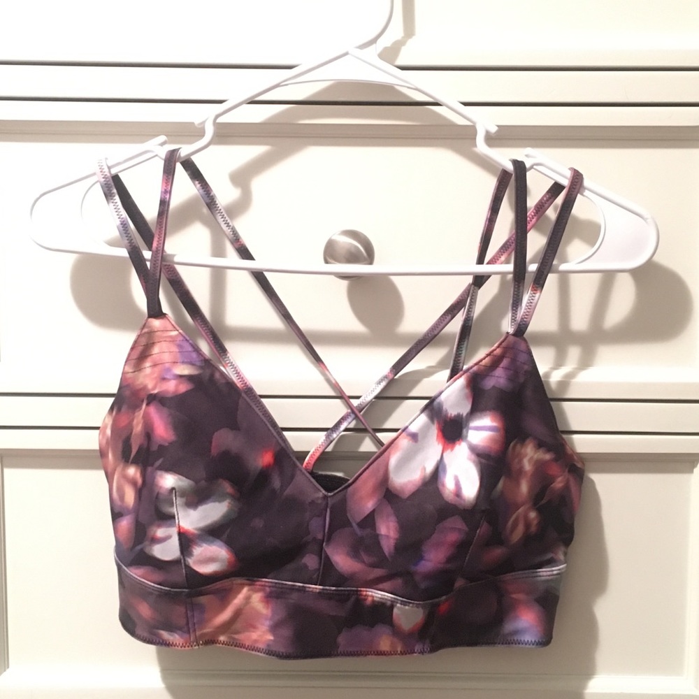 Floral sports bra